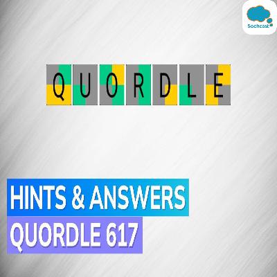 Quordle 617 hints and answer Today 3 October 2023: Check these clues to solve the puzzle