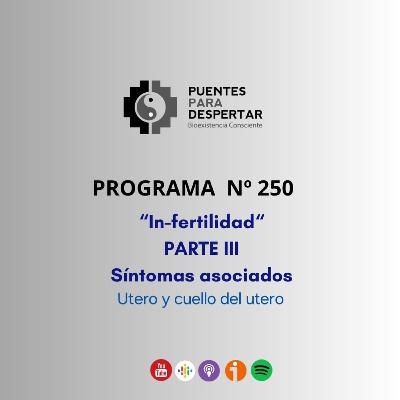 Programa N°250 de Puentes para Despertar INFERTILIDAD Parte III "Síntomas de Útero y Cuello de útero".
