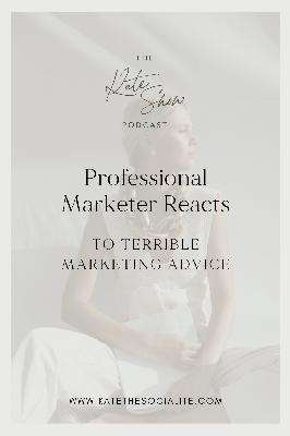 Professional Marketer Reacts to Terrible Marketing Advice Professional Marketer Reacts to Terrible Marketing Advice