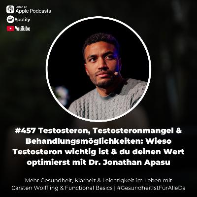 #457 Testosteron, Testosteronmangel und Behandlungsmöglichkeiten: Wieso Testosteron wichtig ist, und du deinen Wert optimierst mit Dr. Jonathan Apasu & Carsten Wölffling