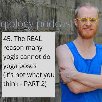 45. The REAL reason many yogis cannot do yoga poses (it's not what you think) - part 2 45. The REAL reason many yogis cannot do yoga poses (it's not what you think) - part 2