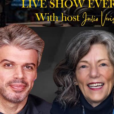 Julio Verissimo with Cathy Nesbitt on Julio Verissimo Live Show - Laughter, Wellness & Eco-Wisdom