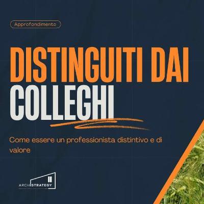 Distinguiti dai colleghi progettisti Distinguiti dai colleghi progettisti