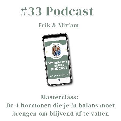 #33 Masterclass: De 4 hormonen die je in balans moet brengen om blijvend af te vallen