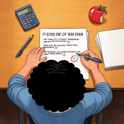 F1 2025 End of Year Exam: It’s time to test if Reem has retained any F1 knowledge this year or not!