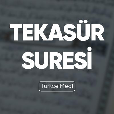 Tekasür Suresi | Kuran Dinle (Türkçe Meal)