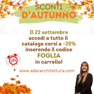 EP 270 - Festa d'Autunno 25% su tutti i corsi solo per oggi EP 270 - Festa d'Autunno 25% su tutti i corsi solo per oggi