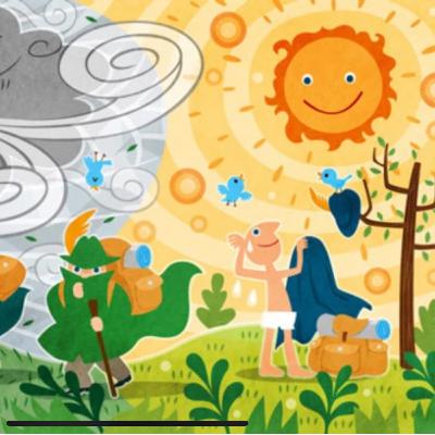伊索寓言：北風與太陽