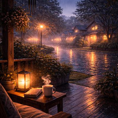 Fall Asleep to the Rain and A Sleep Story on The Rainy Porch | Deep Sleep
