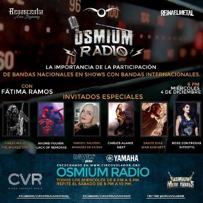 osmium F la importancia de la participación de bandas nacionales en shows internacionales