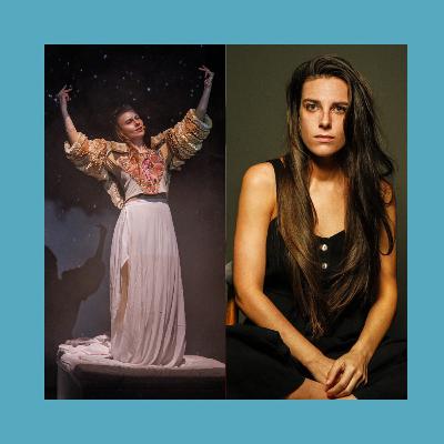 Dominika Kozłowska i Dominika Feiglewicz. Teatr w polskim języku migowym. Dominika Kozłowska i Dominika Feiglewicz. Teatr w polskim języku migowym.