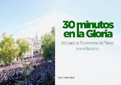30 minutos en la gloria. Así pasó la Esperanza de Triana por el Baratillo.