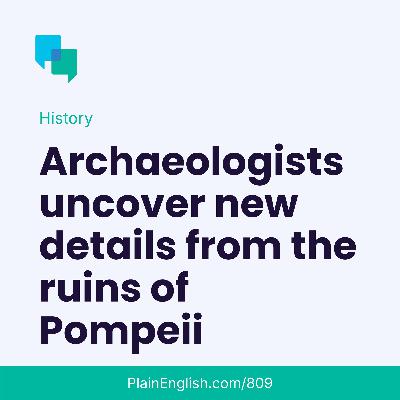 New discoveries from ancient Pompeii