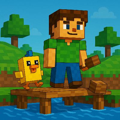 Episode 16 – The Bridge Across the River (Bedtime Story for Kids) | Karlik’s Minecraft Stories