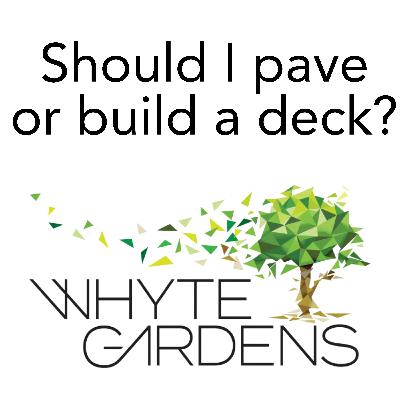 Should I pave or build a deck - your questions answered Should I pave or build a deck - your questions answered