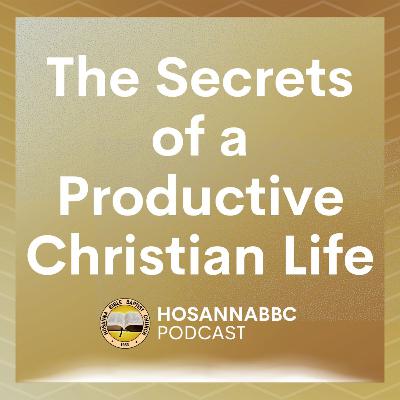 The Secrets of a Productive Christian Life - Ptr. Dennis P. Caliyo The Secrets of a Productive Christian Life - Ptr. Dennis P. Caliyo
