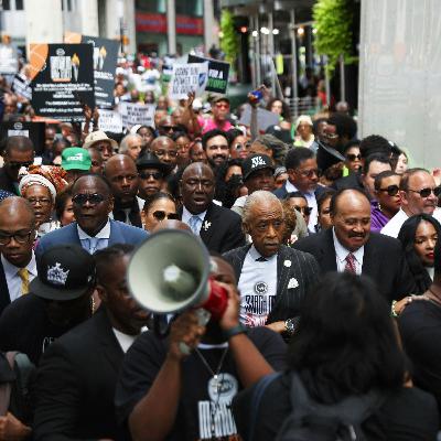Sharpton Leads Wall Street March on March on Washington Anniversary