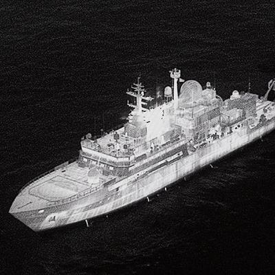 Russian spy ship discovered off coast of Scotland