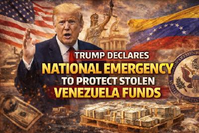 Trump Declares National Emergency to Protect Stolen Venezuela Funds Trump Declares National Emergency to Protect Stolen Venezuela Funds