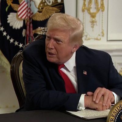 Donald Trump lashes out at reporter asking about DC shooter