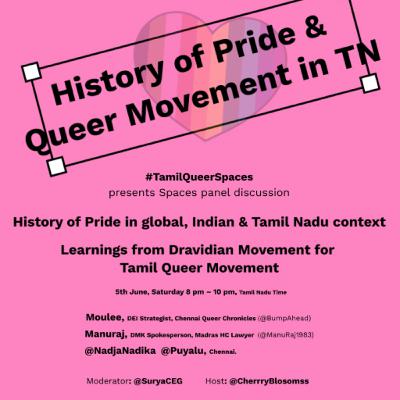 #TamilQueerSpaces [Bonus] History of Pride, Queer Movement in Tamil Nadu & Impact of Dravidian Movement (In Tamil)