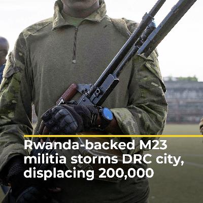 Rwanda-backed M23 militia storms DRC city, displacing 200,000 | #ajshorts Rwanda-backed M23 militia storms DRC city, displacing 200,000 | #ajshorts