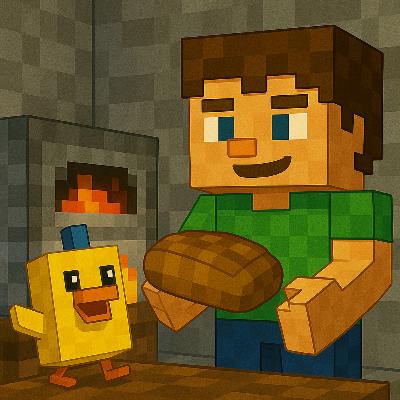 Episode 19 – The First Bread Baking (Bedtime Story for Kids) | Karlik’s Minecraft Stories