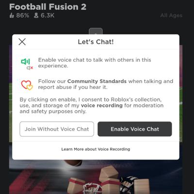 Roblox is giving out free voice chat?