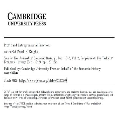25- Profit and Entrepreneurial Functions - Persian
