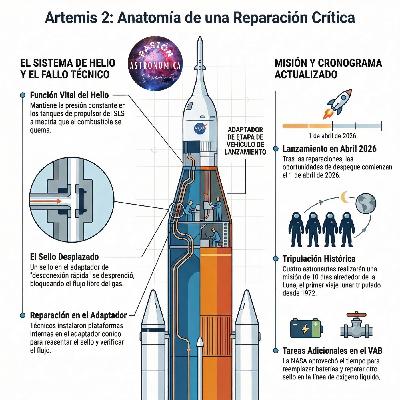 96 - Fugas, retrasos y un nuevo rumbo: La accidentada cuenta regresiva de Artemis 2