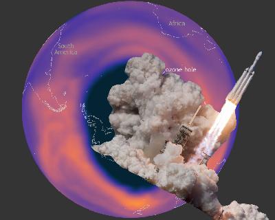 [Impatto - voci contro le nocività] L'IMPATTO ambientale delle missioni satellitari sullo strato di Ozono