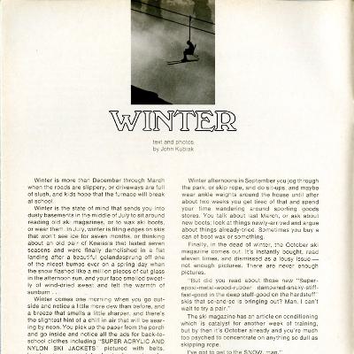 第5バム話「Winter: The State Of Mind」朗読 第5バム話「Winter: The State Of Mind」朗読