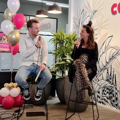 Ondernemer met meer dan 12.000 volgers op Instagram en hoog zwanger te gast. | Kim van Weering