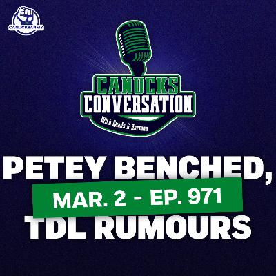 Mar. 2: Pettersson gets benched + Canucks trade rumours heading into deadline week (ep. 971) Mar. 2: Pettersson gets benched + Canucks trade rumours heading into deadline week (ep. 971)