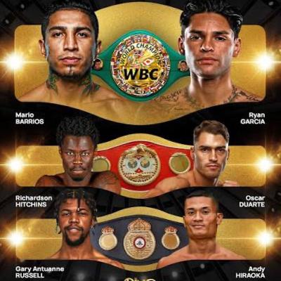 Boxing - Ryan Garcia vs Mario Barrios preview. Gary Antuanne Russell Vs Andy Hiraoka Boxing - Ryan Garcia vs Mario Barrios preview. Gary Antuanne Russell Vs Andy Hiraoka