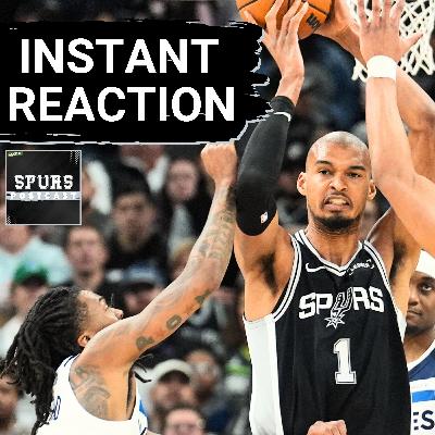 SPURS POSTCAST: Victor Wembanyama, Spurs SURVIVE Anthony Edwards' 55 POINTS in win over Minnesota Timberwolves