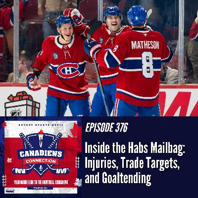 Inside the Habs Mailbag: Injuries, Trade Targets, Goaltending | Canadiens Connection ep 376