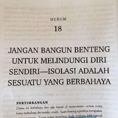 Hukum 18 - Jangan Bangun Benteng untuk Melindungi Diri Sendiri - Isolasi adalah Sesuatu yang Berbahaya_48 Hukum Kekuasaan by Robert Greene _ AUDIOBOOK INDONESIA