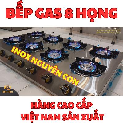 BẾP GAS BÁNH XÈO 8 LÒ INOX NGUYÊN CON Hàng Việt Nam Chất Lượng Cao | Mr Thức Radio