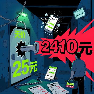 深夜开锁遇“天价”：25元承诺变2410元，“天价”背后藏着多少套路？