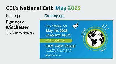 May 2025 Meeting | CCL Volunteer Spotlight