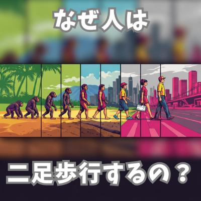 なぜ人は二足歩行するのか？