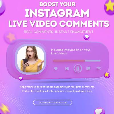 Buy Instagram Live Video Comments  - fameviso.com