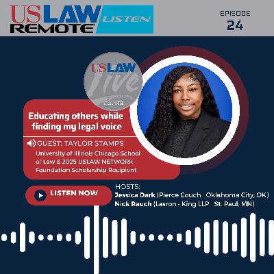 Educating others while finding my legal voice with Taylor Stamps Educating others while finding my legal voice with Taylor Stamps
