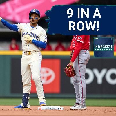 MARINERS POSTCAST: Seattle Mariners IN FIRST PLACE after routing Los Angeles Angels