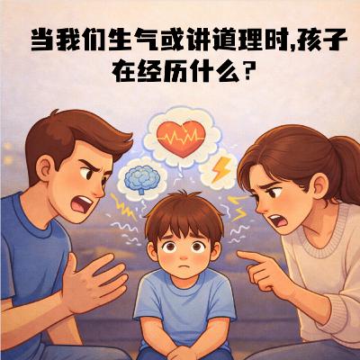 21. 当我们生气或讲道理时,孩子在经历什么？