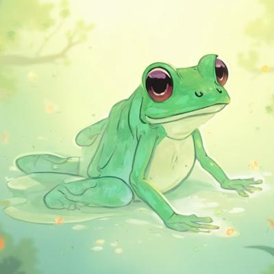 G: Gaia the Graceful Glass Frog's Gentle Glide