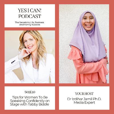 S02E10- Tips for women to be speaking confidently on stage with Tabby Biddle