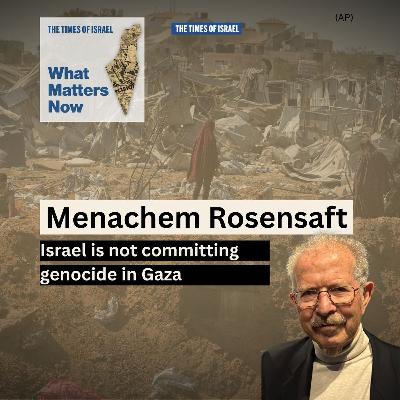 What Matters Now to legal expert Menachem Rosensaft: Israel is not committing genocide