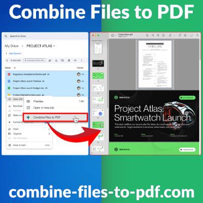 Combine Files to PDF and Merge Documents of Any Format